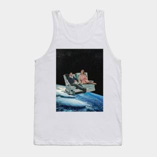 Sailing Away - Collage/Surreal Art Tank Top